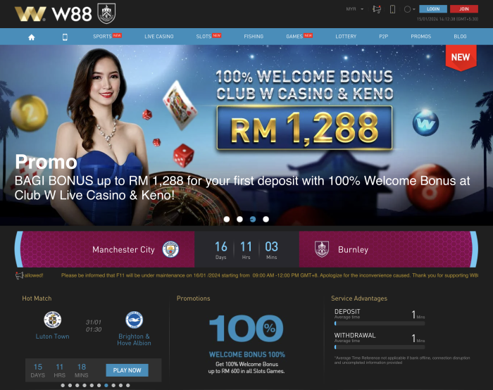 w88 malaysia official betting site for sportsbook, casino, slots, etc.